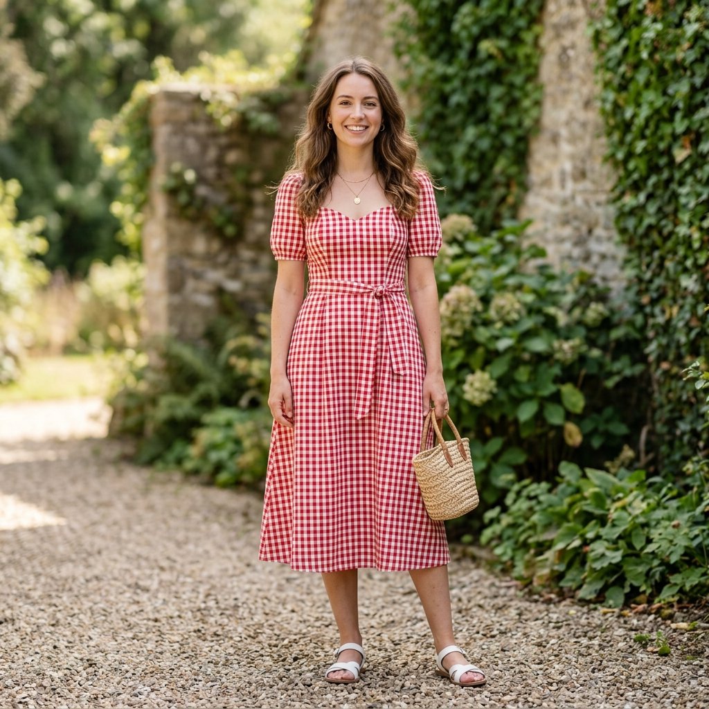 31 Picnic Outfit Ideas for a Stylish and Comfortable Day Outdoors 4 Gingham Print Outfit Ideas