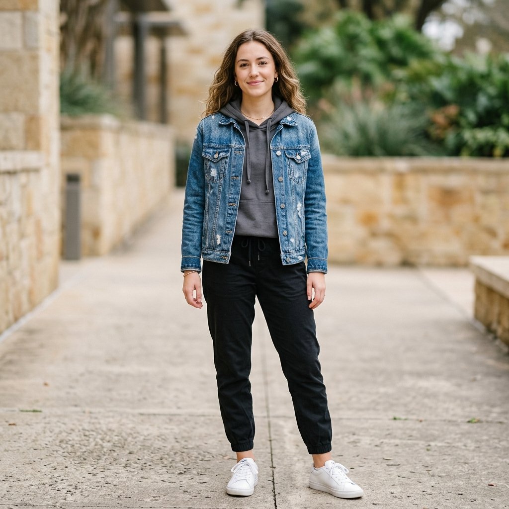 Jean Jacket with Hoodie Outfit Ideas