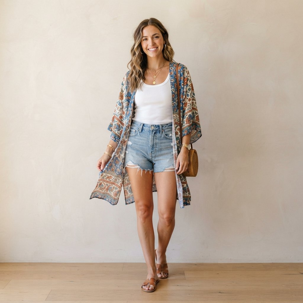 Kimono Cover-Up Outfit Ideas