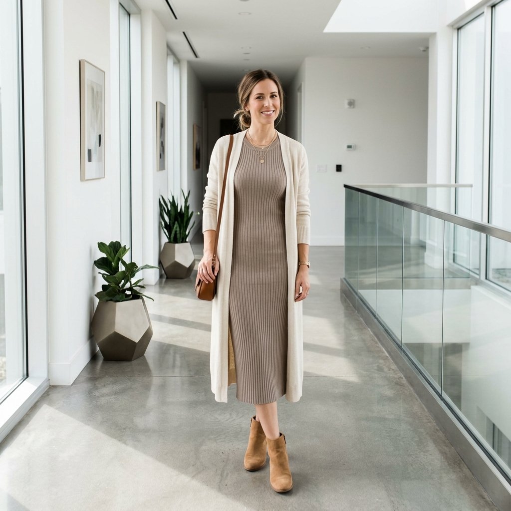 Knit Dress Outfit Ideas