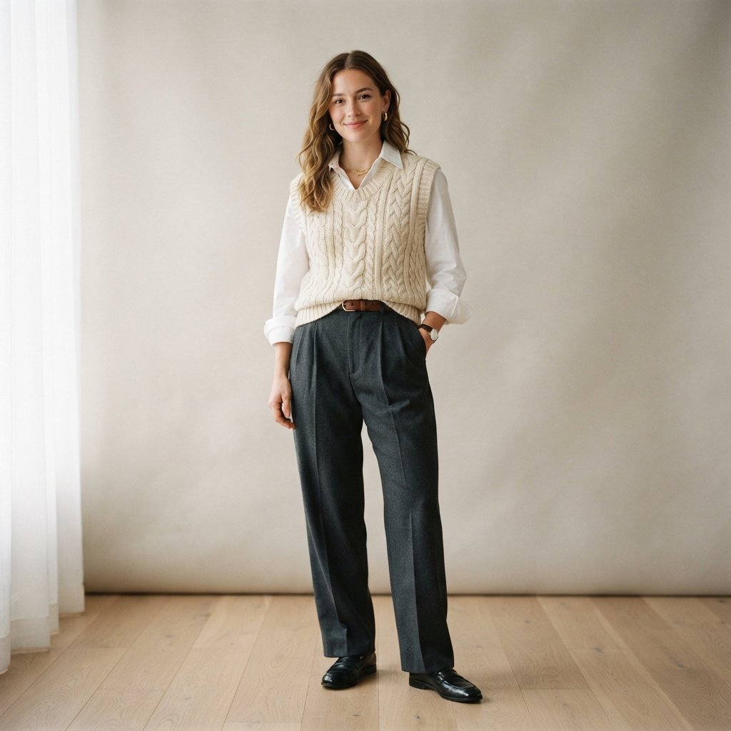 Knit Vest Outfit Ideas
