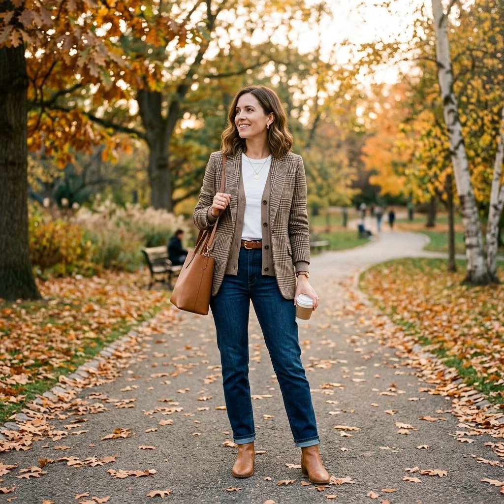Seasonal Layering Transition Business Casual Outfits