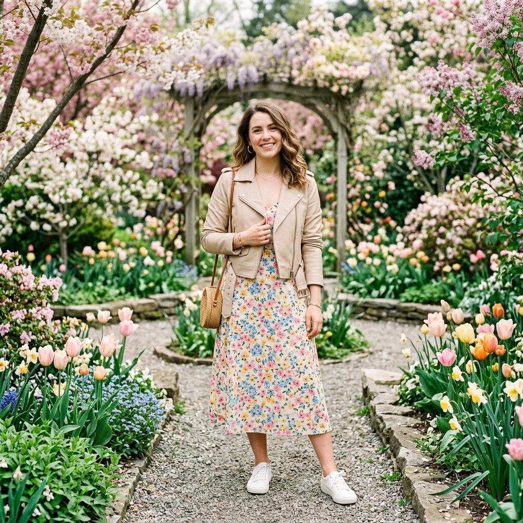 Spring Leather Jacket Outfit Ideas