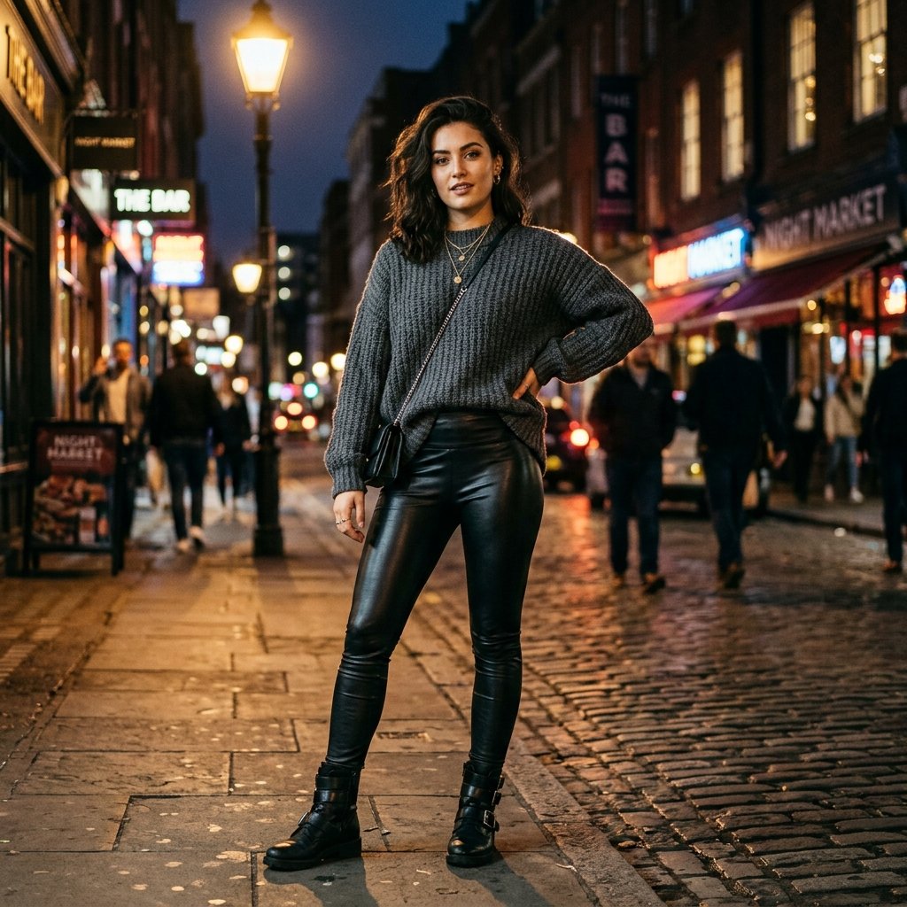 Leather Leggings Outfit Ideas