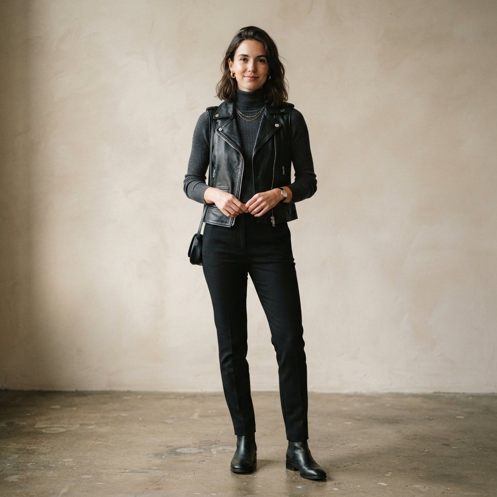 Leather Vest Outfit Ideas