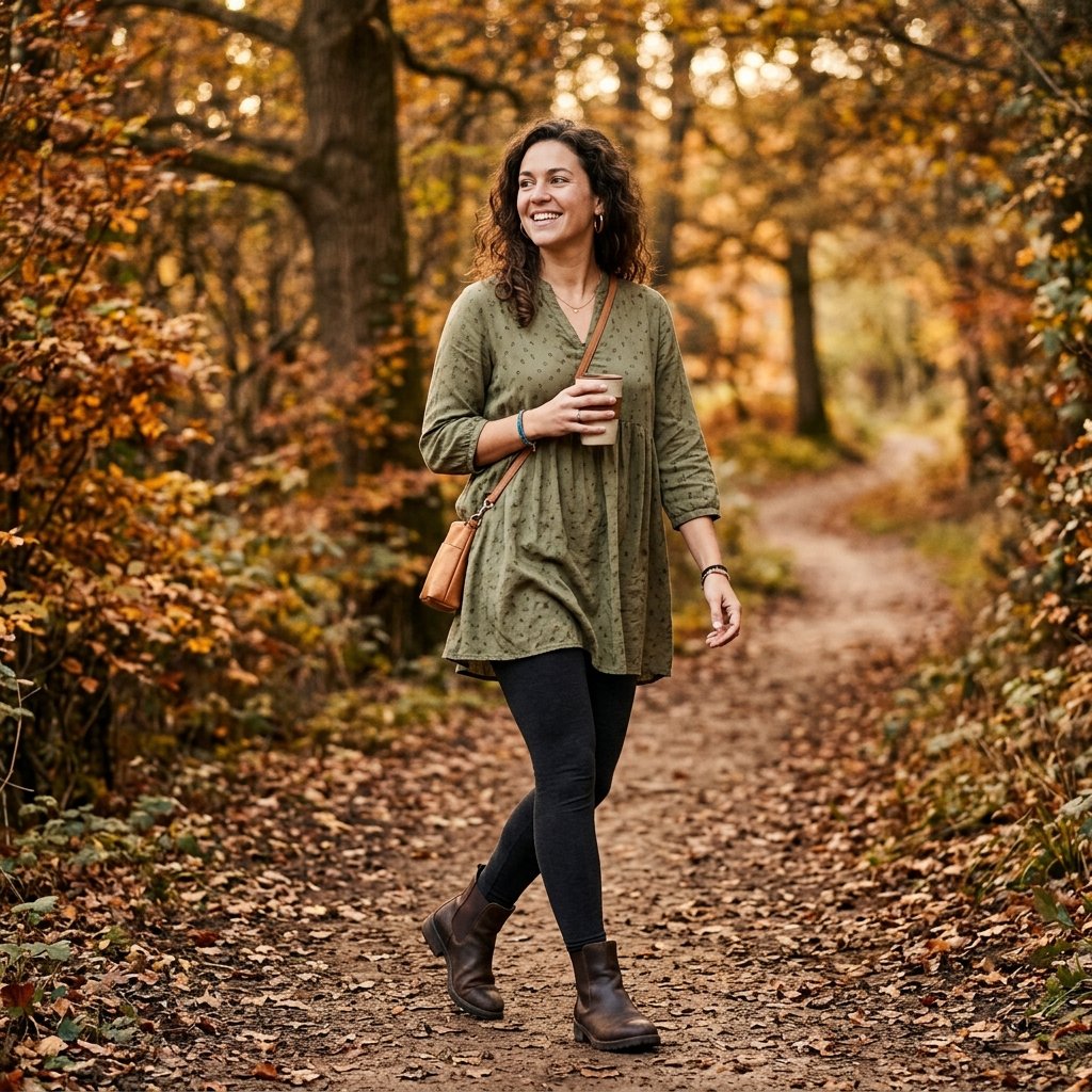 Leggings and Tunic Top Outfit Ideas