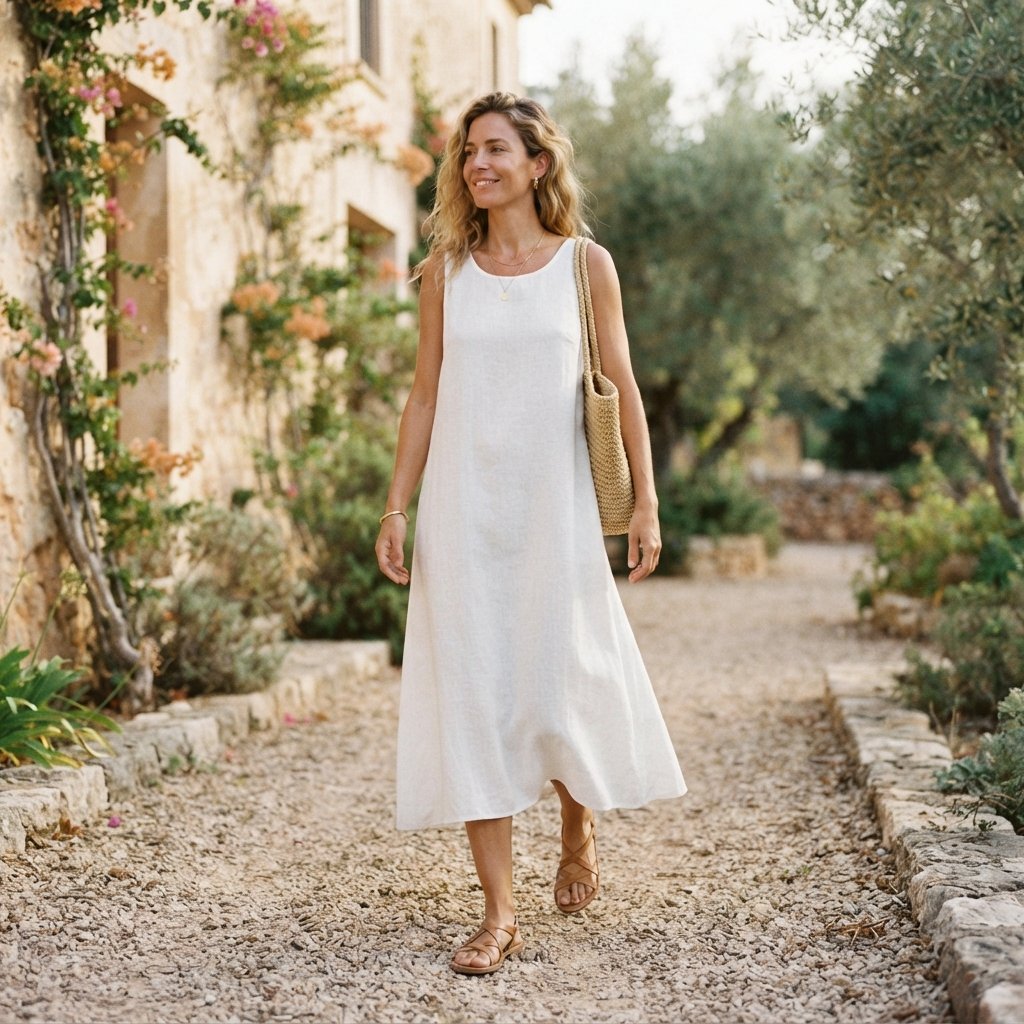 Linen Dress Outfit Ideas