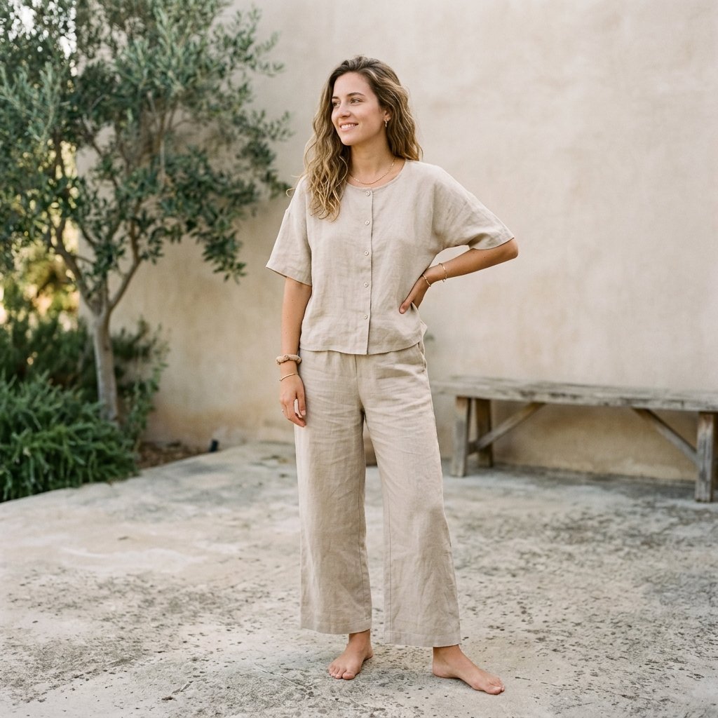 31 Picnic Outfit Ideas for a Stylish and Comfortable Day Outdoors 3 Linen Two Piece Set Ideas