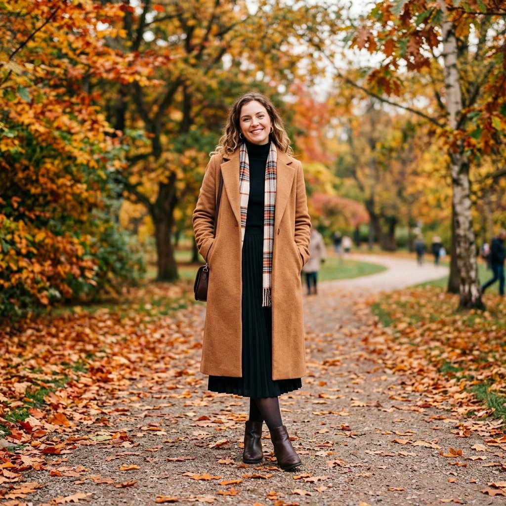 Long Coat Outfits and Skirt Idea