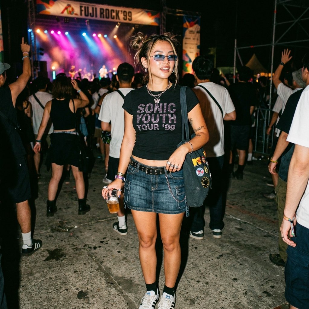 33 Bad Bunny Concert Outfit Ideas: A Complete Style Guide 18 Y2K Streetwear Idea