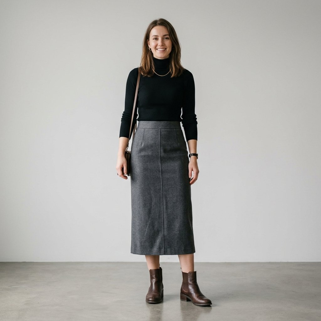 Midi Pencil Skirt Outfit Ideas