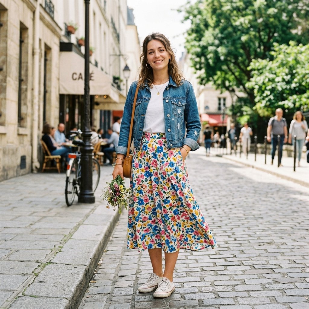 32 Midi Skirt Outfits Ideas That Are Pure Pinterest Gold 24 Midi Skirt and Denim Jacket Outfit Ideas