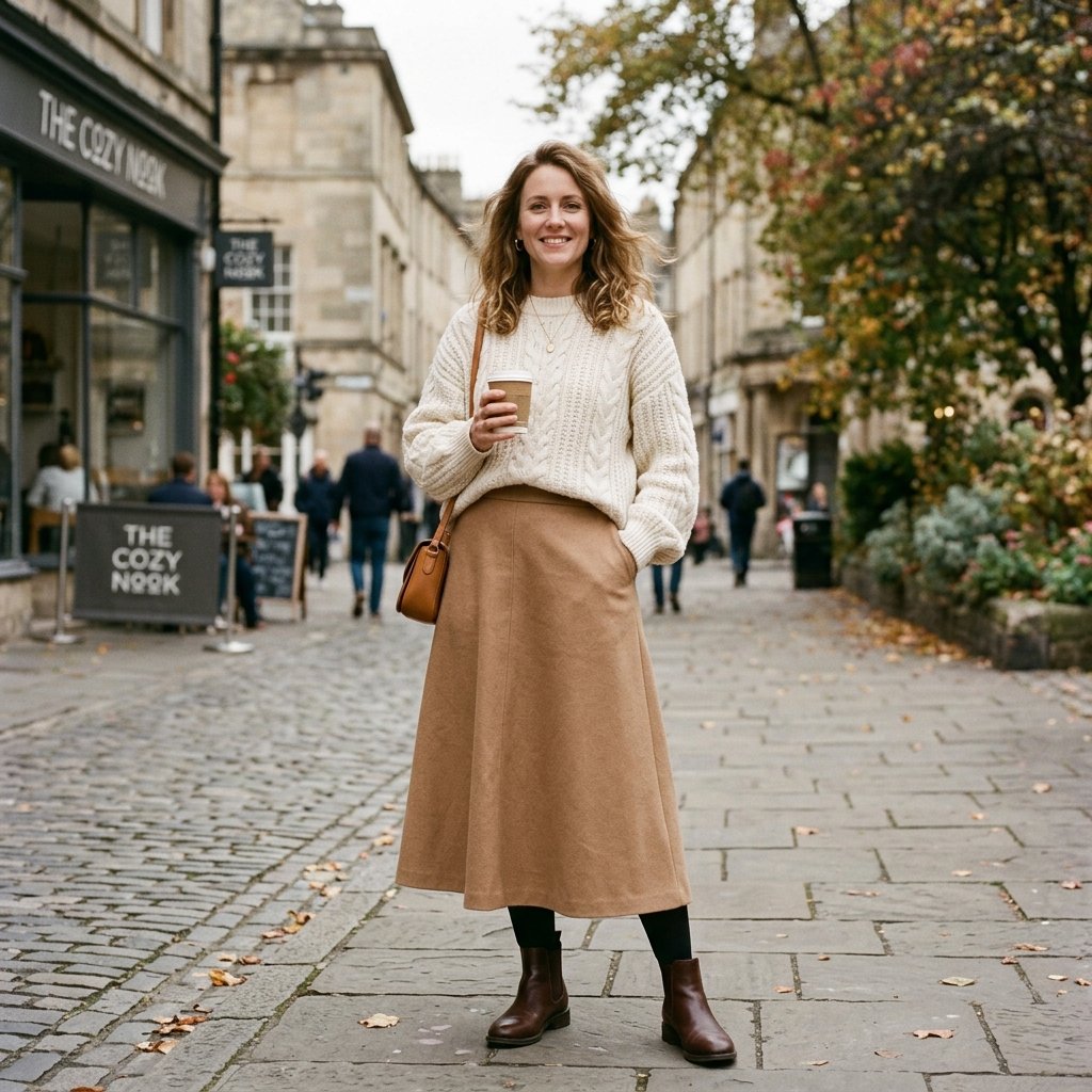32 Midi Skirt Outfits Ideas That Are Pure Pinterest Gold 22 Midi Skirt and Sweater Outfit Ideas