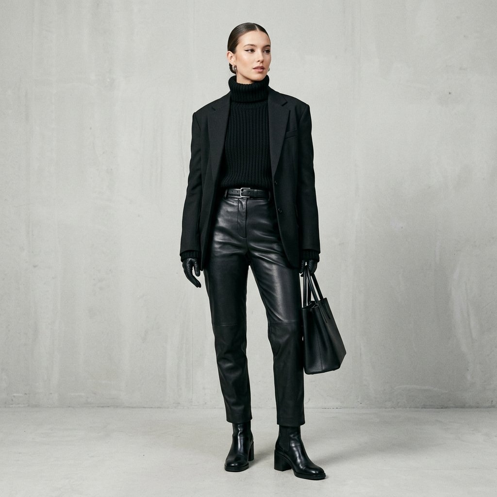 Monochrome All Black Outfits