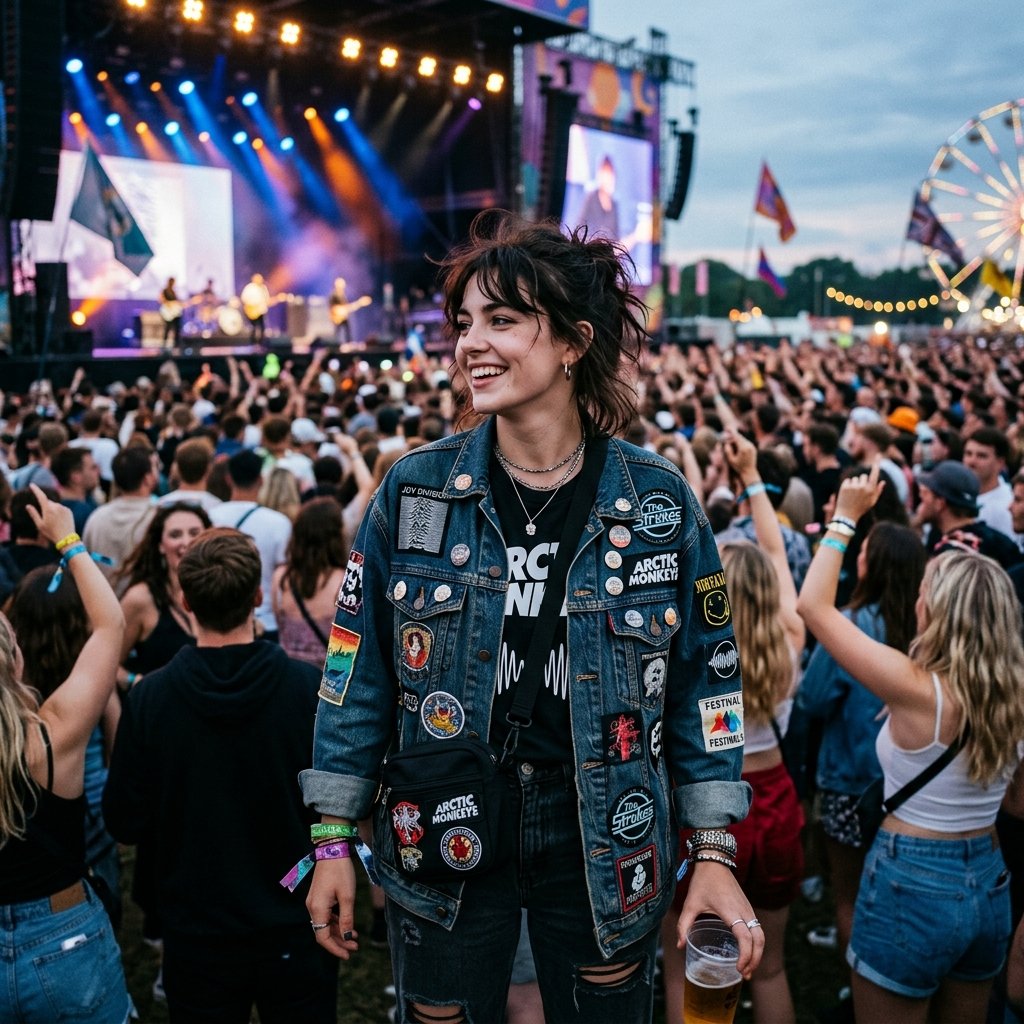 33 Bad Bunny Concert Outfit Ideas: A Complete Style Guide 9 Oversized Denim Jacket Idea
