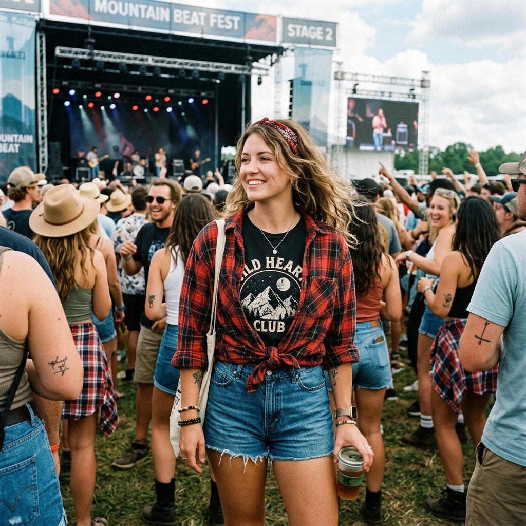33 Olivia Rodrigo Concert Outfits: A Complete Style Guide 10 Oversized Flannel Idea