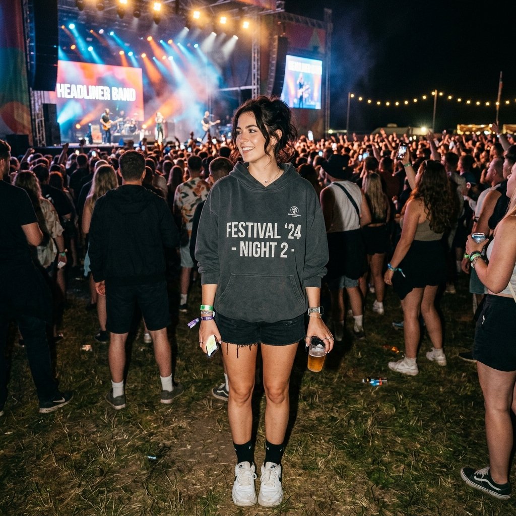 33 Olivia Rodrigo Concert Outfits: A Complete Style Guide 31 Oversized Hoodie Concert Idea