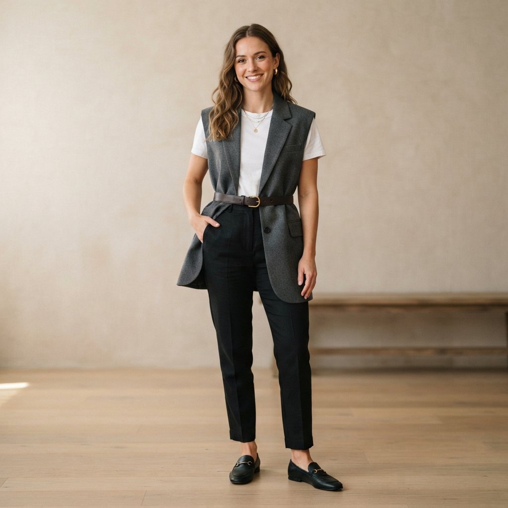 Oversized Vest Outfit Ideas