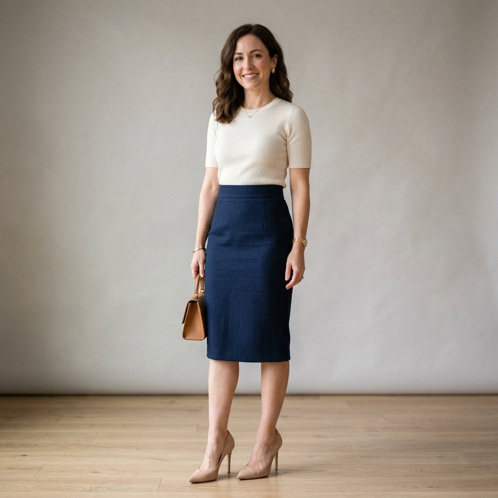 Pencil Skirt Outfit Ideas for Petite Frames