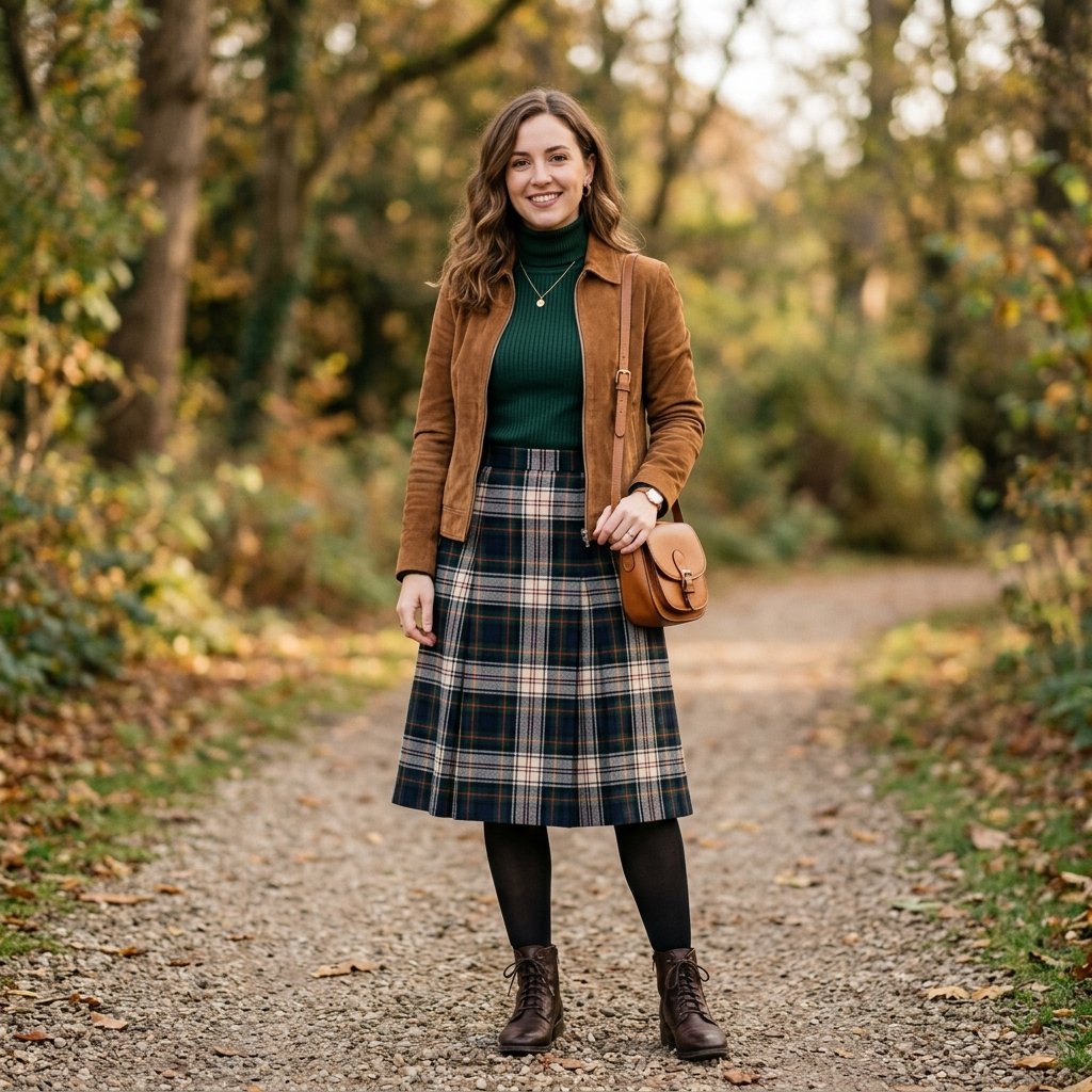 31 Picnic Outfit Ideas for a Stylish and Comfortable Day Outdoors 24 Plaid Skirt Outfit Ideas