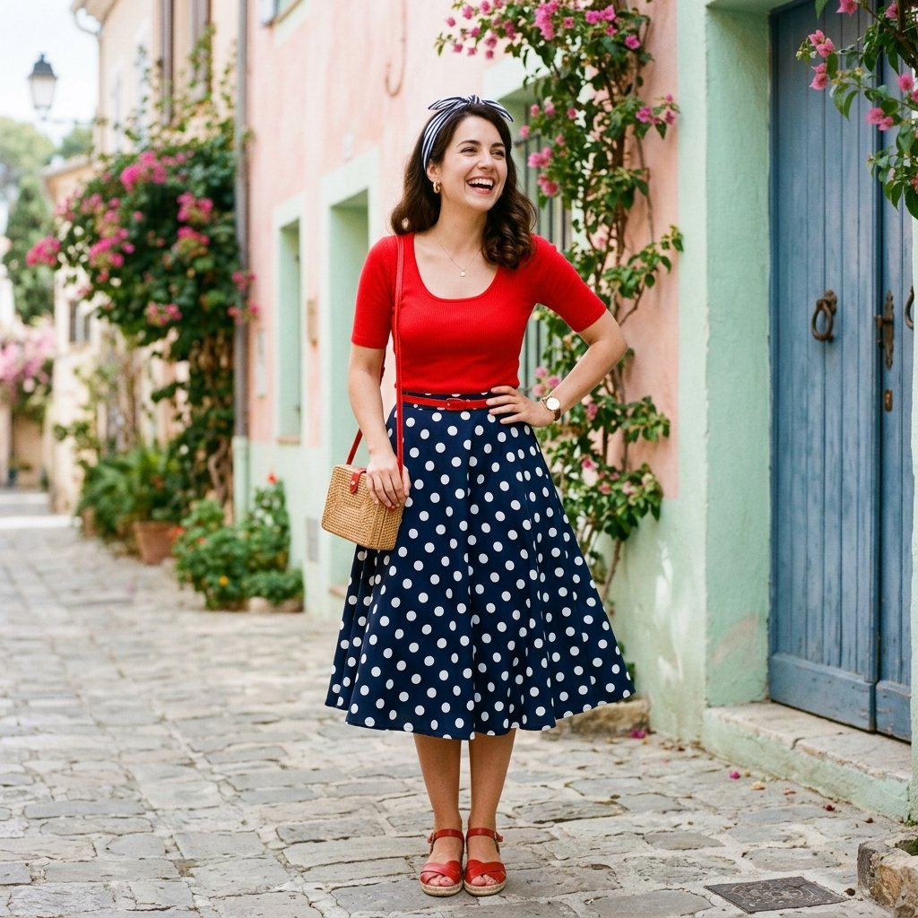 32 Midi Skirt Outfits Ideas That Are Pure Pinterest Gold 16 Polka Dot Midi Skirt Outfits Ideas