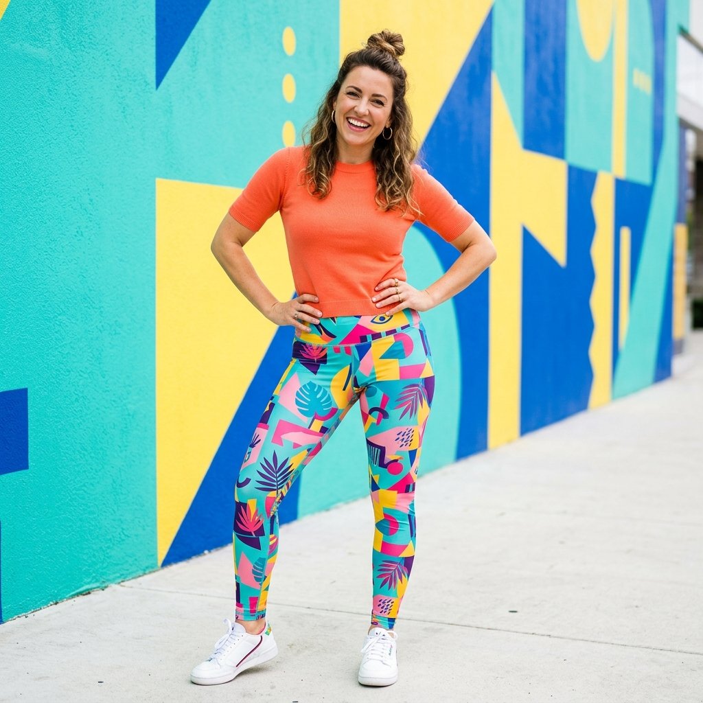 Printed Leggings Outfit Ideas