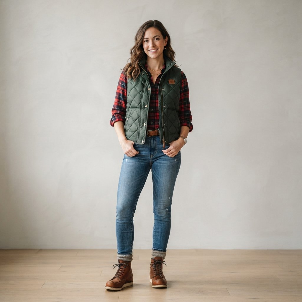 Quilted Vest Outfit Ideas