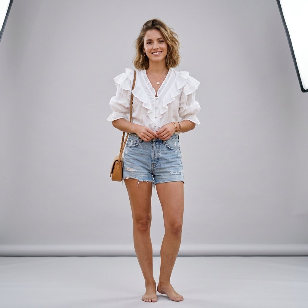 31 Picnic Outfit Ideas for a Stylish and Comfortable Day Outdoors 15 Ruffled Blouse Outfit Ideas