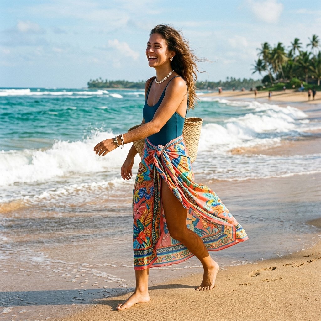 Sarong Wrap Beach Outfits Ideas