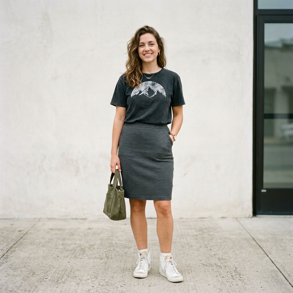 Casual Pencil Skirt Outfit Ideas