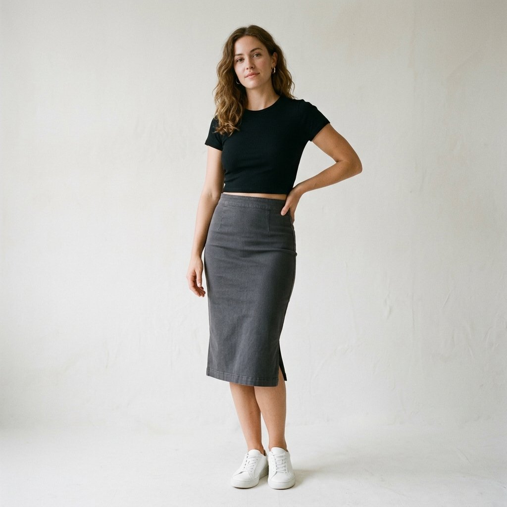 Pencil Skirt and Crop Top Outfit Ideas