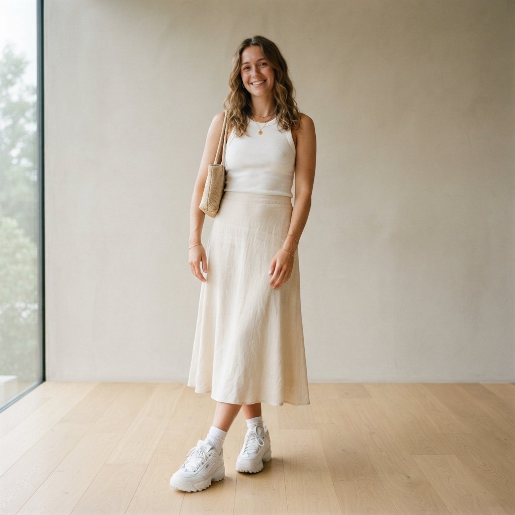 Sneaker and Skirt Pairing Ideas
