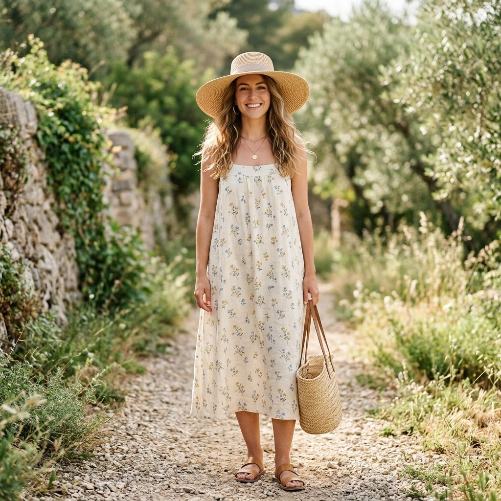 31 Picnic Outfit Ideas for a Stylish and Comfortable Day Outdoors 11 Straw Hat Styling Ideas