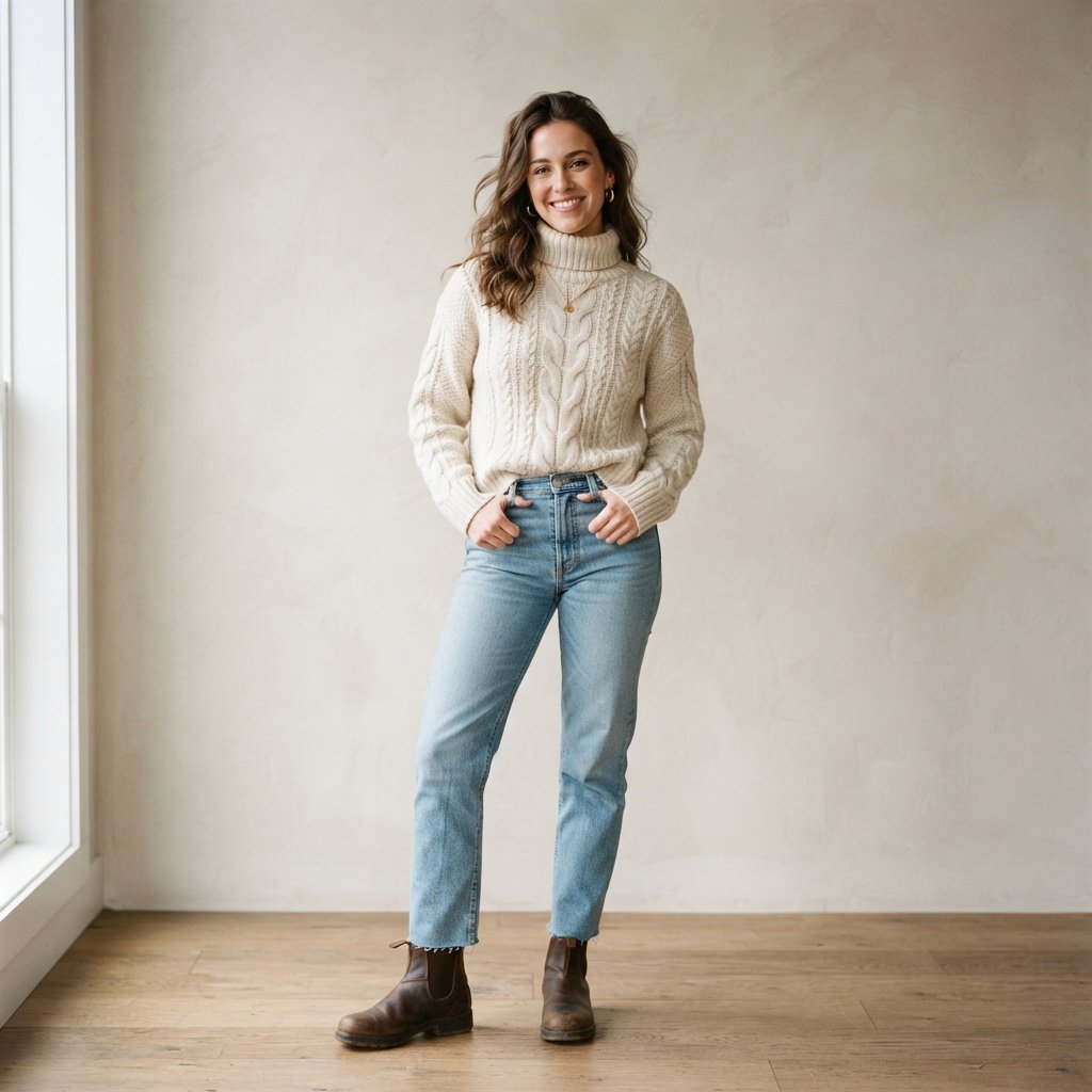 Fall Outfits with Light Blue Jeans
