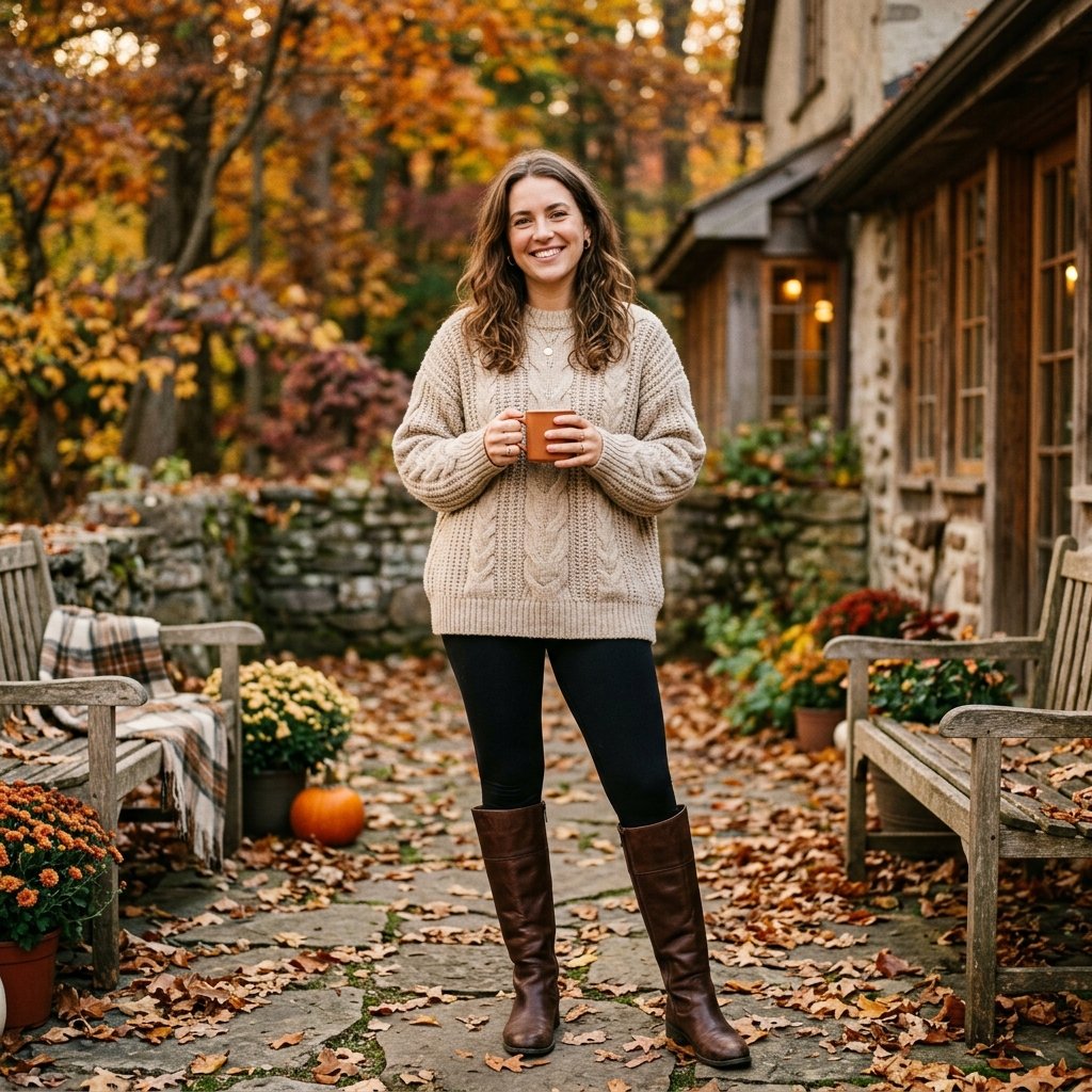 Oversized Sweater leggings outfit ideas