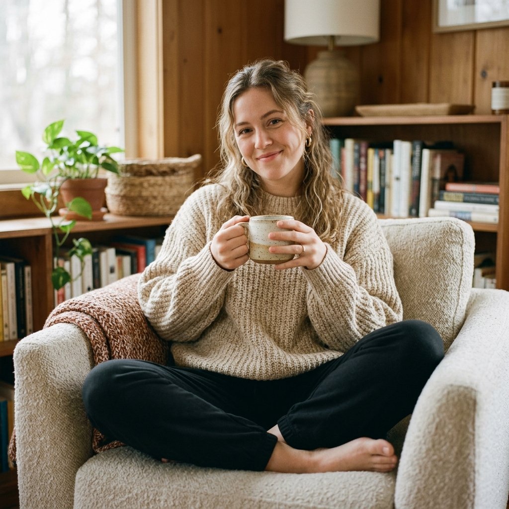 Black Pants and Oversized Sweater Ideas