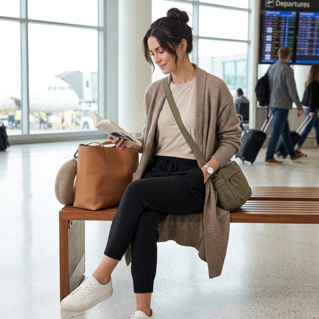 Black Pants Travel Outfit Ideas