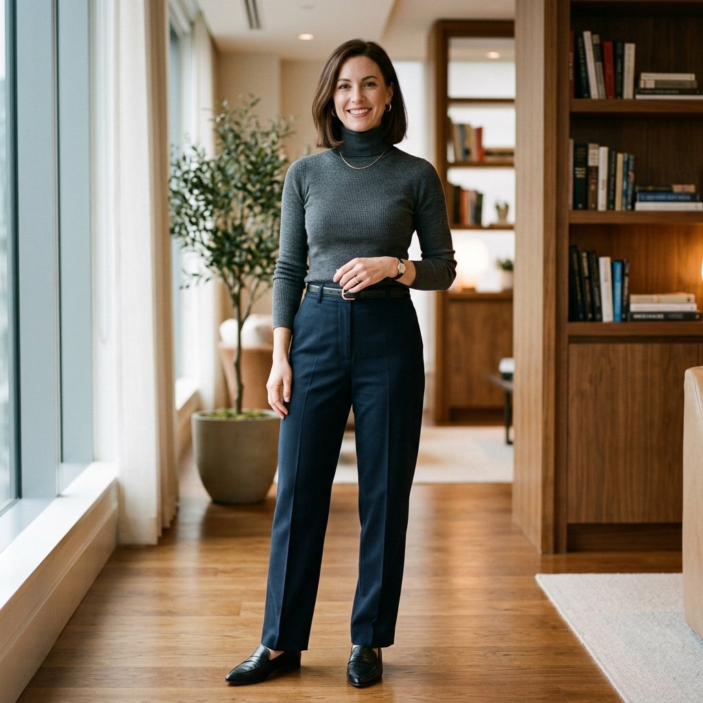 Turtleneck and Trouser Ideas
