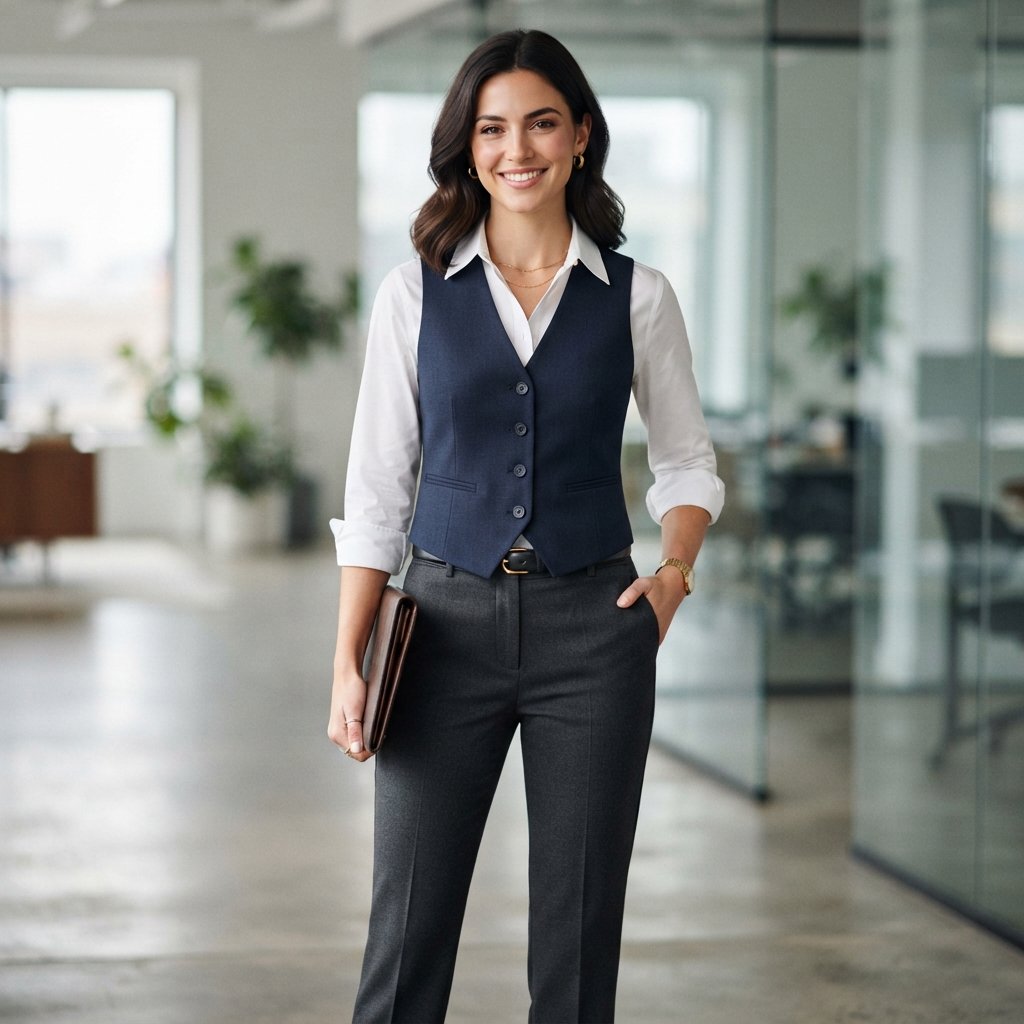 Vest Outfit Ideas For Work