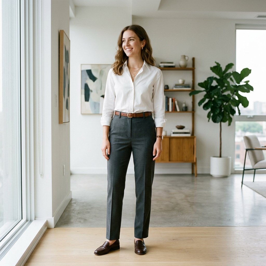 Button Down Shirt Business Casual Outfits