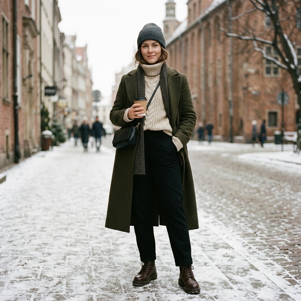 Black Pants Winter Outfit Ideas