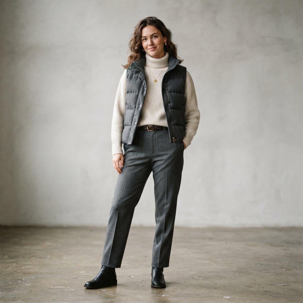 Vest Outfit Ideas For Winter