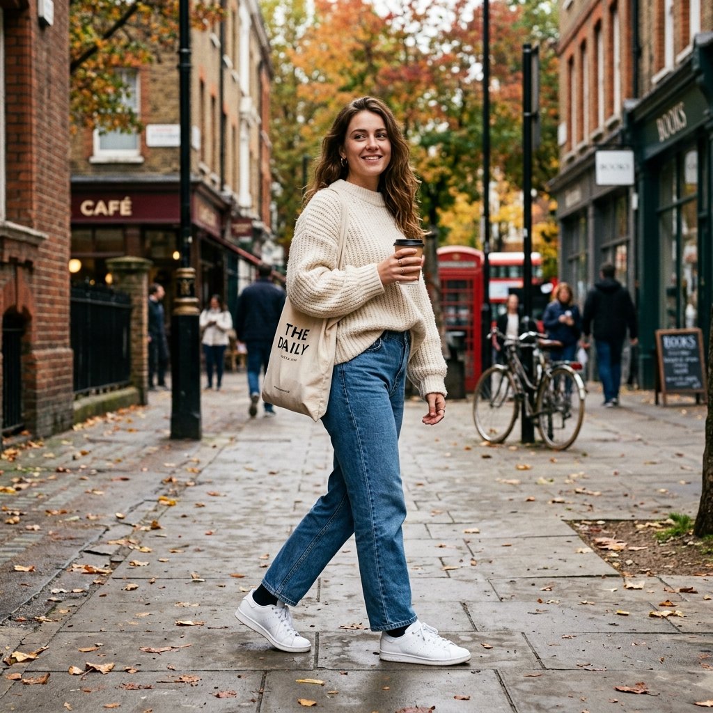 32 Best Casual Winter Outfits Ideas for a Cozy & Stylish Look 2 Oversized Sweater and Jeans Idea