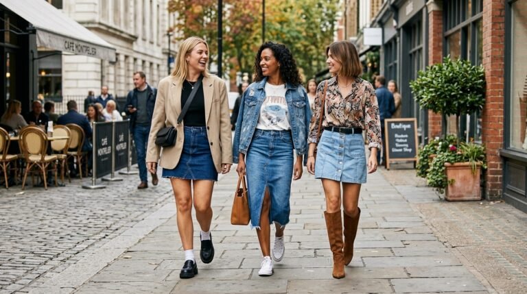 31 Denim Skirt Outfits You'll Want to Wear All Year Long 6 Denim skirt outfits