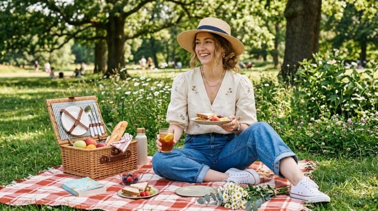 31 Picnic Outfit Ideas for a Stylish and Comfortable Day Outdoors 7 picnic outfit ideas