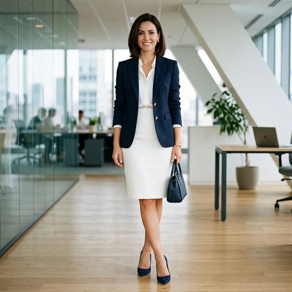 32 White Skirt Outfits Ideas for Every Season & Occasion 4 White Skirt Outfits and Blazer Ideas