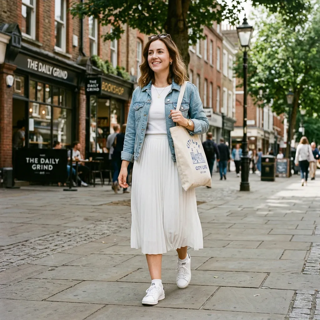 32 White Skirt Outfits Ideas for Every Season & Occasion 7 White Skirt Outfits and Sneakers Ideas