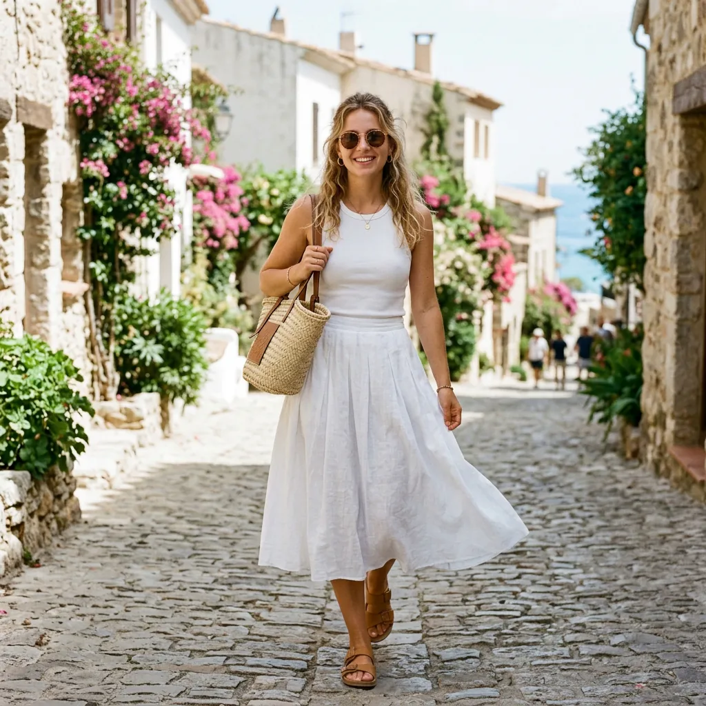 32 White Skirt Outfits Ideas for Every Season & Occasion 25 Summer White Skirt Ideas