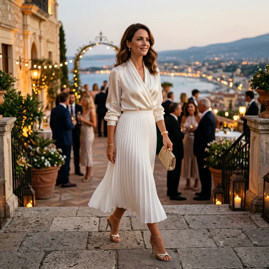 32 White Skirt Outfits Ideas for Every Season & Occasion 15 White Skirt Outfits and Silk Blouse Ideas
