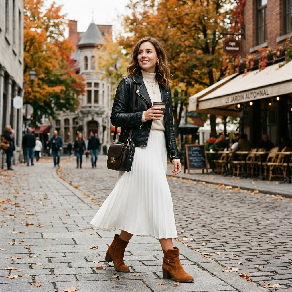 32 White Skirt Outfits Ideas for Every Season & Occasion 9 White Skirt Outfits and Ankle Boots Ideas